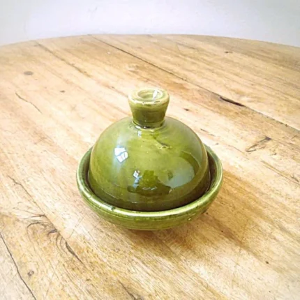 Handcrafted Tamgroute Green Tagine – The Perfect Gift for Your Loved Ones